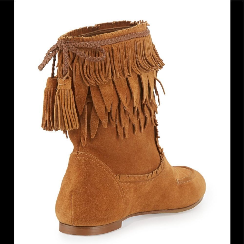 Aquazzura Tiger Lily Booties, Cognac-RETAILS FOR $840!!! Great price!
